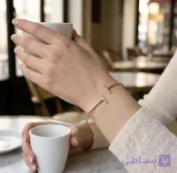 دستبند بنگل طلا زنانه دخترانه مدل تیفانی و گوی
