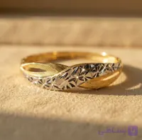 انگشتر طلا زنانه طرح توری