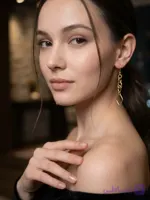 گوشواره طلا زنانه دخترانه مدل آویز ونکلیف
