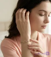 دستبند زنجیری طلا زنانه دخترانه مدل مینیمال
