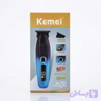 ماشین اصلاح خط‌زن و صفرزن کیمی (Kemei) مدل 9264 (تیغه سرامیکی پینک‌گلد و نمایشگر هوشمند)