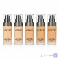 کرم پودر مایع کلاور Cllaver مدل Soft Focus با SPF20 حجم 35 میل