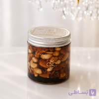 عسل طبیعی پنج مغز 600 گرمی | بسته بندی شیشه‌ای