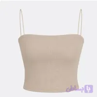 کراپ تاپ بند ماکارونی زنانه پارچه کبریتی مناسب سایز 36 تا 38