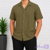 پیراهن آستین کوتاه مردانه کنفی تابستانی خنک