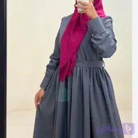 پیراهن بیسیک زنانه قد 140 رنگ طوسی جنس کرپ بی ام مناسب مهمانی سایز 42 تا 44 (کد MGF8S)