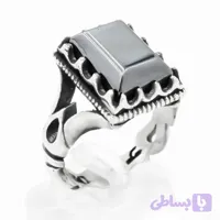 انگشتر حدید صینی مردانه طرح رهبری (کد PSGVB)