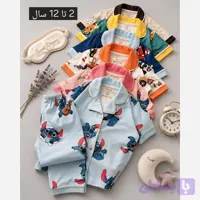 ست راحتی دکمه دار پنبه ای مادر و کودک طرح دار چهار فصل