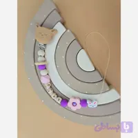 بند پستونک اسپورت چوبی و سیلیکونی طرحدار کودک