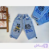 شلوارک جین بچگانه بلند گت دار باکیفیت (کد 0Y9AY)