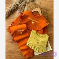 بلوز شلوار دخترانه چین دار پنبه دورس ضخیم سایز 40 و 45