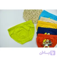 شورت اسلیپ پسرانه پنبه ای 9 تا 10 سال طرح ساده و طرح دار کمر کش (کد S6N18)