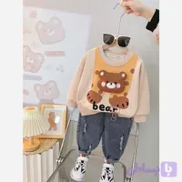 بلوز دورس و شلوار جین بچگانه طرح فیل وارداتی