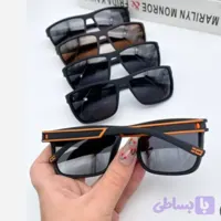 عینک آفتابی اوگا OGA آیتم 97090 پلاریزه UV400 قاب TR90 مستطیلی مشکی قهوه ای (کد 30ES7)