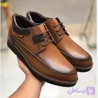 کفش مردانه چرم طبیعی گاوی طرح کلارک زیره طبی پیو رسمی و اداری (کد VCYK5)