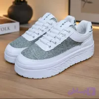 کفش ونس لژدار زنانه مدل ARMA رنگ سفید سبز سایز 37 تا 40 (کد 4SU55)
