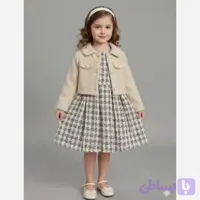 کت سارافن دخترانه آسترکشی شده مناسب 7 ماه تا 7 سال (کد XWYSN)