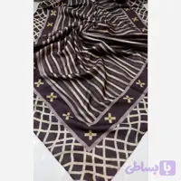 روسری نخی زنانه دوردوز قواره 120 سانت رنگبندی متنوع (کد 6J7I9)