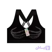 نیم تنه زنانه نگین دار طرح دست اسکلت کاپ دار فری سایز فانریپ کبریتی (کد BSHKE)