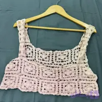 تاپ قلاب بافی فری سایز زنانه کد 1047 مناسب تا سایز 42 تن خور شیک
