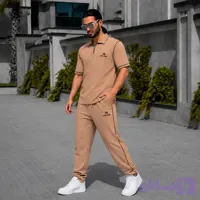 ست پولوشرت و شلوار مردانه مراکشی طرح بالنسیگا