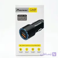 شارژر فندکی پایونیر Pioneer 43W دو پورت (PD 25W + QC3.0)