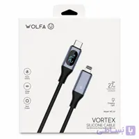 کابل شارژ فوق‌سریع ۲۷ وات WOLFA مدل WC-01 | سیلیکون و مقاوم در خمش