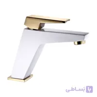 شیر روشویی اوج مدل فانتوم سفید طلایی
