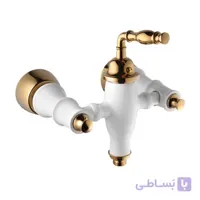 شیر توالت اوج مدل فابیان سفید طلایی