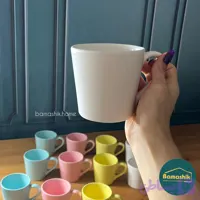 لیوان سرامیکی مانلی رنگی مات