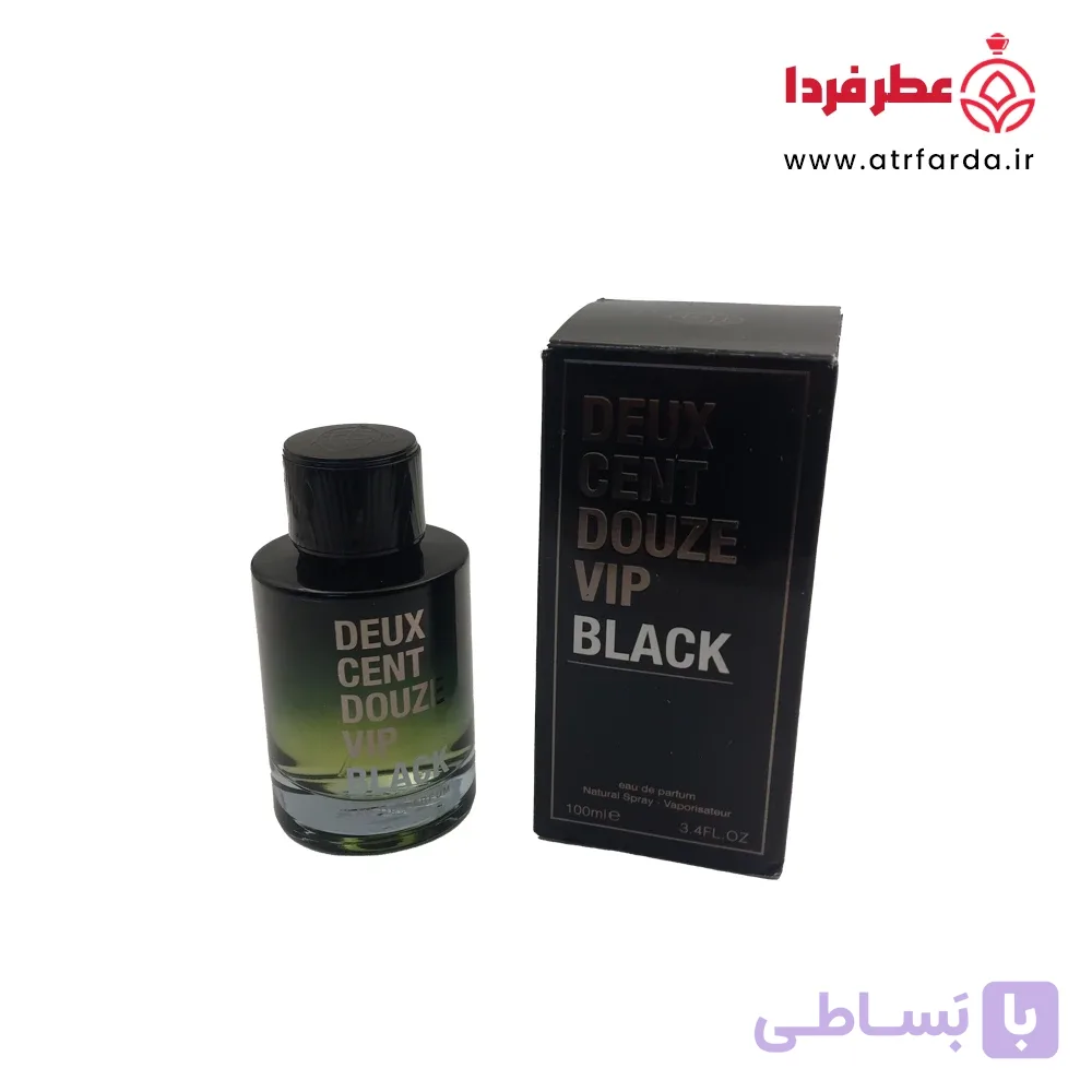 عطر ادکلن فراگرنس ورد مردانه مدل دئوکس سنت دوز Deux Cent Douze VIP Black حجم ۱۰۰ میل