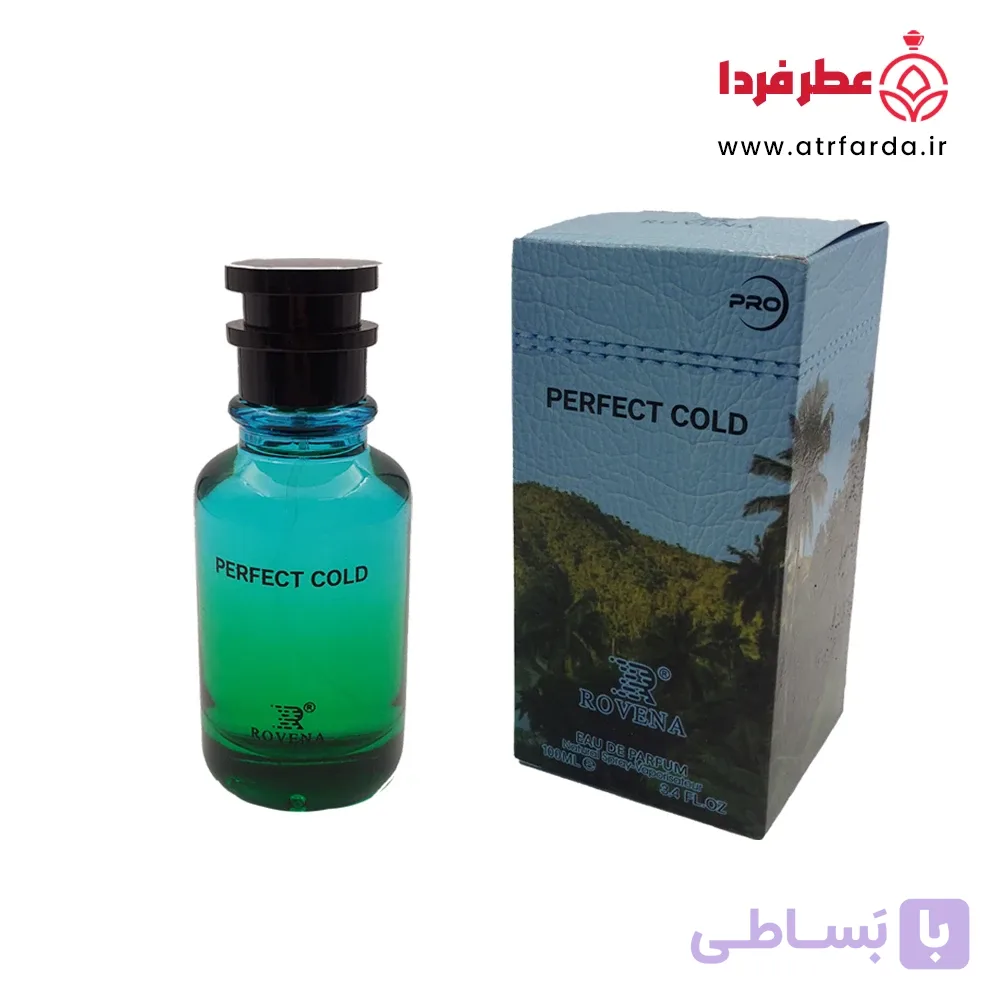 ادکلن روونا (ROVENA) مدل پرفکت کلد (PERFECT COLD) یونیسکس حجم ۱۰۰‌ میل