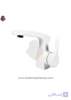 شیر روشویی راشین مدل ترسا رنگ سفید کروم