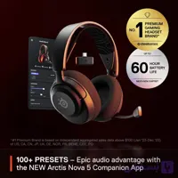 هدست گیمینگ بی‌سیم SteelSeries Arctis Nova 5 White – برای PC, PS4/5, Switch, Mobile