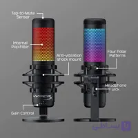میکروفون گیمینگ مدل HyperX QuadCast S – RGB سفید