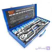 آچار بکس جغجغه ای باس مدل 24PCS-CR-V مجموعه 24 عددی