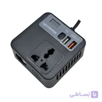 مبدل برق فندکی خودرو به برق شهری 100 وات باس مدل 12V