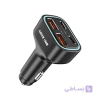 شارژر فندکی خودرو 70 وات گرین لاین مدل Quad Port