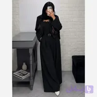 ست یقه دلبری سایز بزرگ مازراتی گرم بالا زنانه فری سایز 40 تا 48