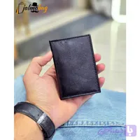جاکارتی چرم طبیعی گاوی مدل برگی دارای 4 جای کارت - کفش سپید