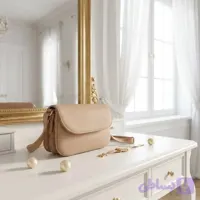 کیف پاسپورتی زنانه چرم مصنوعی روزمره بند بلند - کفش سپید