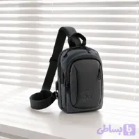 بادی بگ مردانه سایز کوچک جنس خلبانی دارای قفل و بند بلند - کفش سپید