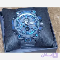 ساعت مچی جی شاک کاسیو 5478 دوزمانه آنتی مغناطیس صفحه مشکی بند مشکی