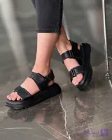 صندل ۲ بند چسبی لژدار دخترانه