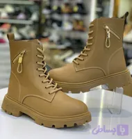 بوت زنانه‌ با استر کرکی و زیره یخ شکن کفش سپید