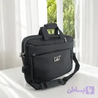 کیف اداری 3 کاره برزنت کوله دوشی دستی با جا لپ تاپ و کابل USB