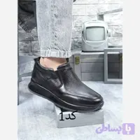 کفش مردانه تمام چرم طبیعی گاوی ترک مشکی عسلی