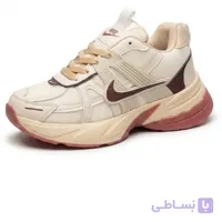 کفش اسپرت زنانه نایک V2K کرم روزمره و پیاده روی