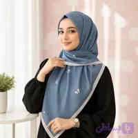 روسری سوپرنخ زنانه طرح پاپیونی