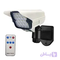چراغ خورشیدی اورجینال طرح دوربین مداربسته مدل Pr-Cam | چراغ امنیتی سنسوردار
